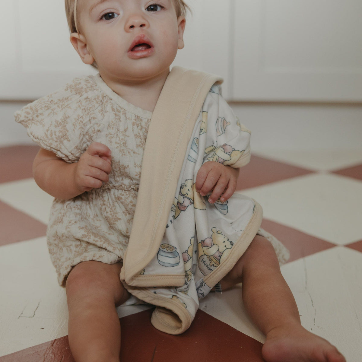 Three-Layer Security Blanket Set - Hunny Copper Pearl Lil Tulips