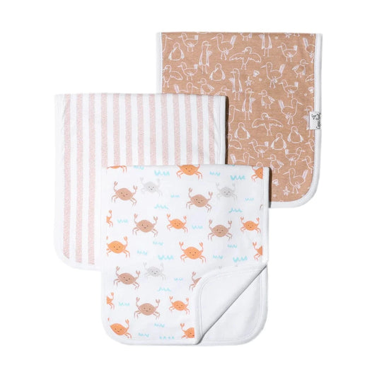 Tide Burp Cloth Set Copper Pearl Lil Tulips