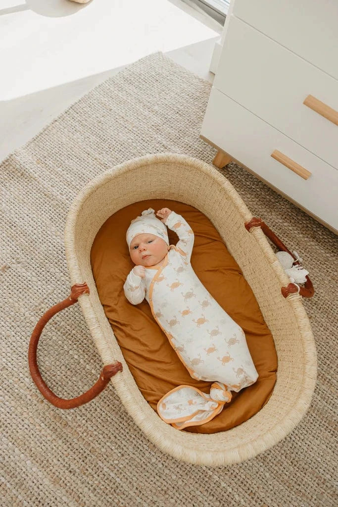 Tide Newborn Knotted Gown Copper Pearl