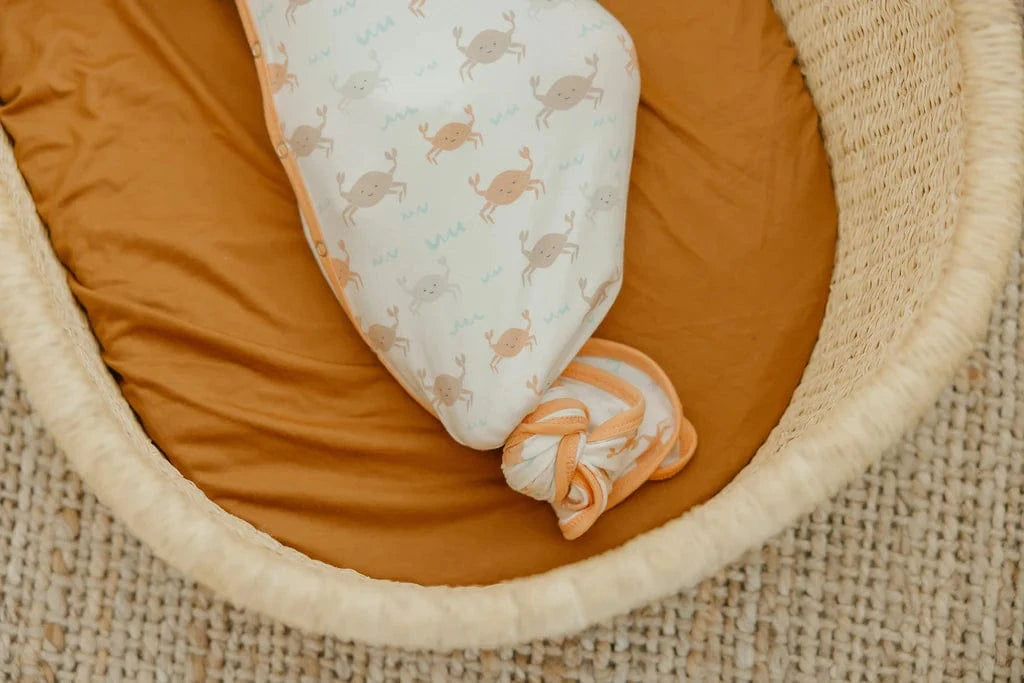Tide Newborn Knotted Gown Copper Pearl Lil Tulips