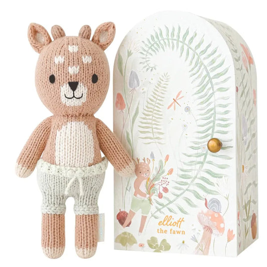 Tiny Elliott the Fawn with Floral House cuddle+kind Lil Tulips