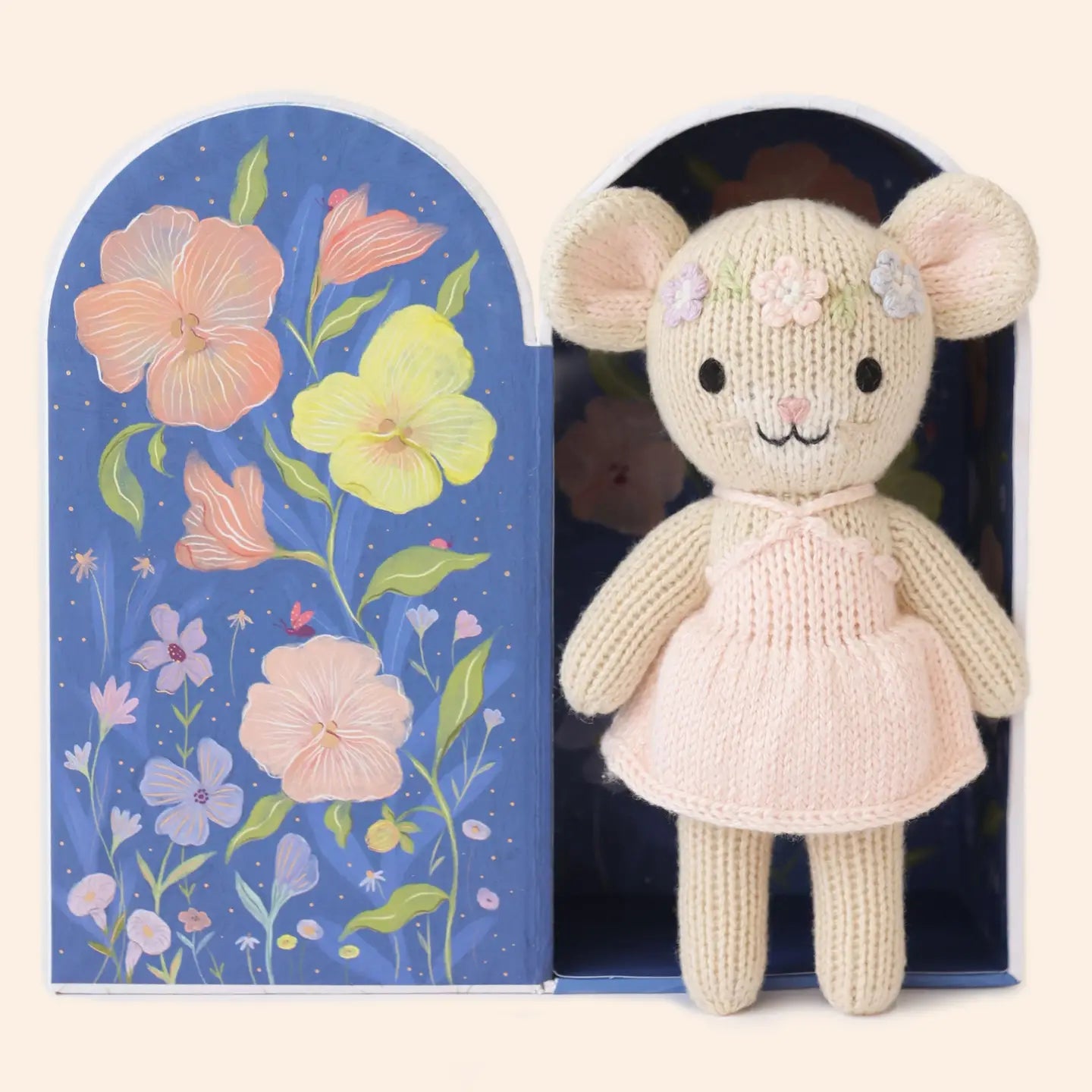 Tiny Emma the Mouse in Box cuddle+kind Lil Tulips