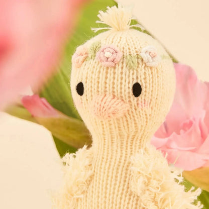 Tiny Flora the Duckling (Mauve) with Floral House cuddle+kind Lil Tulips