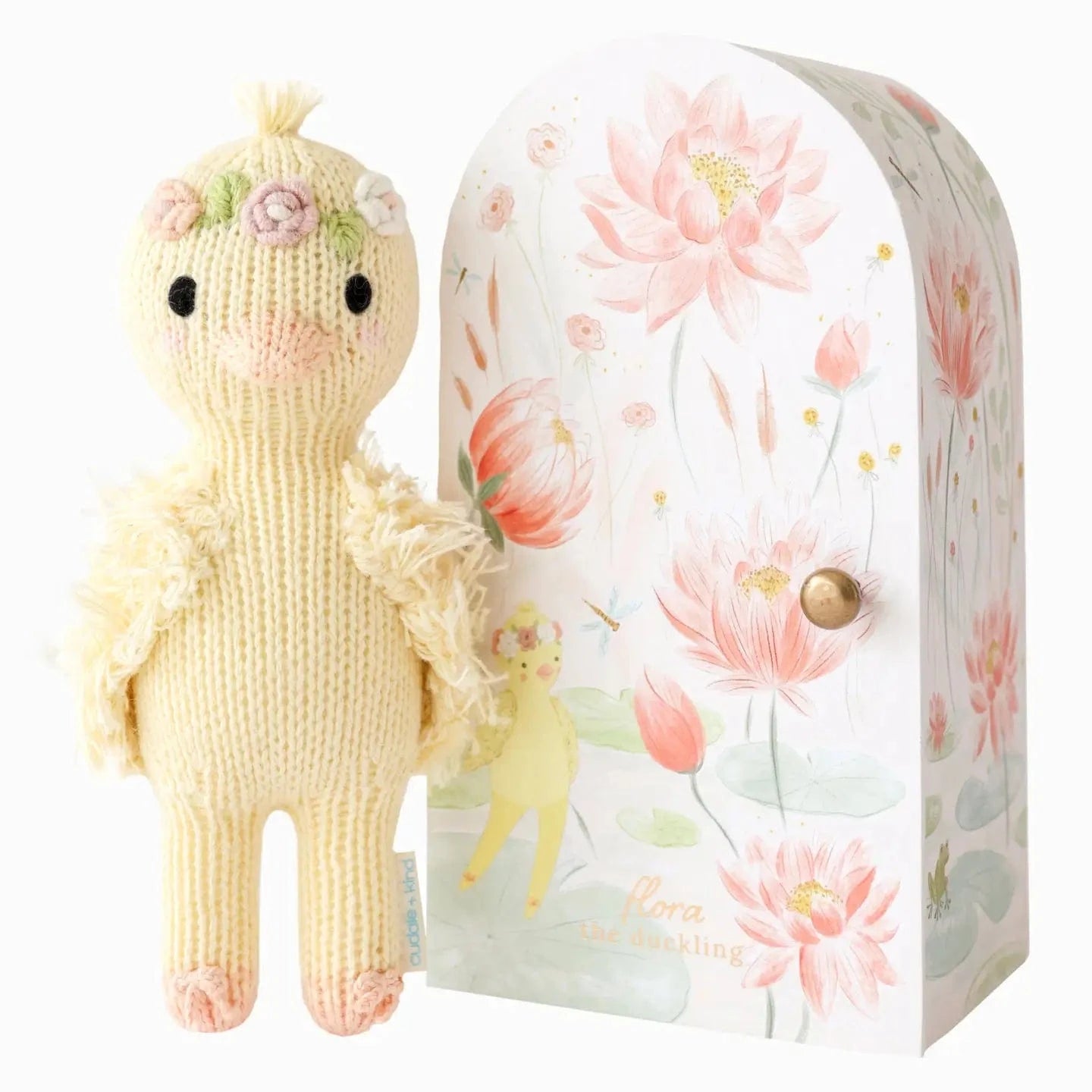 Tiny Flora the Duckling (Mauve) with Floral House cuddle+kind Lil Tulips