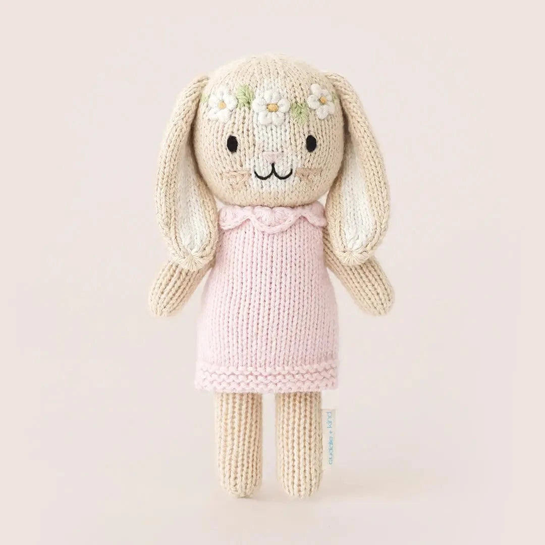 Tiny Hannah the Bunny with Floral House cuddle+kind Lil Tulips