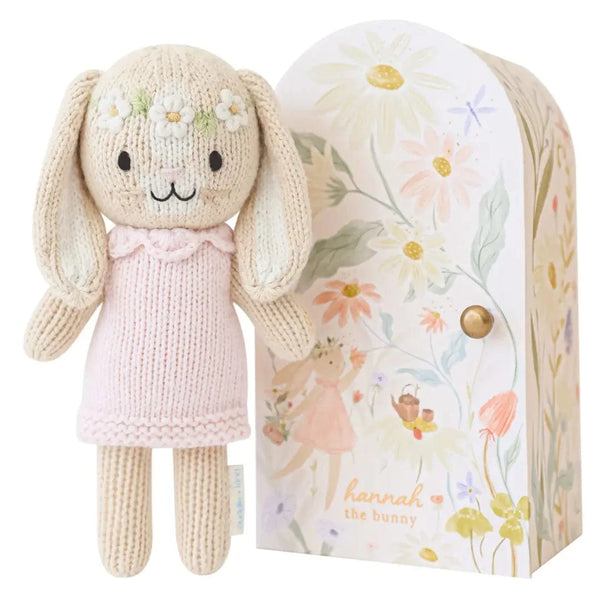 Tiny Hannah the Bunny with Floral House cuddle+kind Lil Tulips