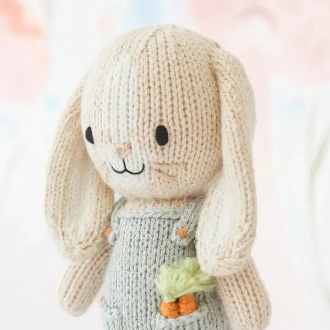 Tiny Henry the Bunny with Floral House cuddle+kind Lil Tulips