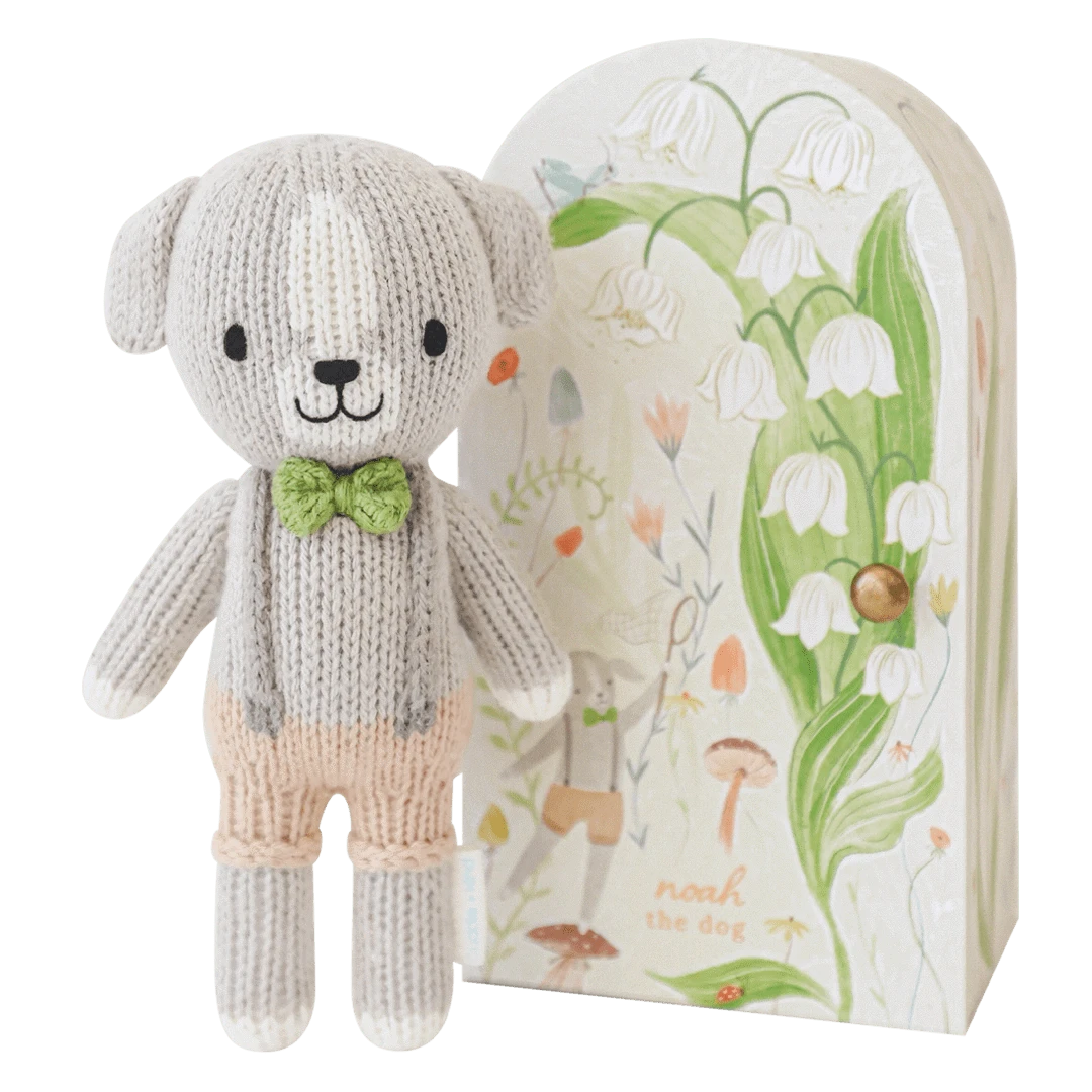 Tiny Noah the Dog with Floral House cuddle+kind Lil Tulips