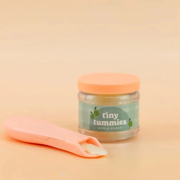 Tiny Tummies Apple Puree Food Jar and Spoon Set Tiny Harlow Lil Tulips