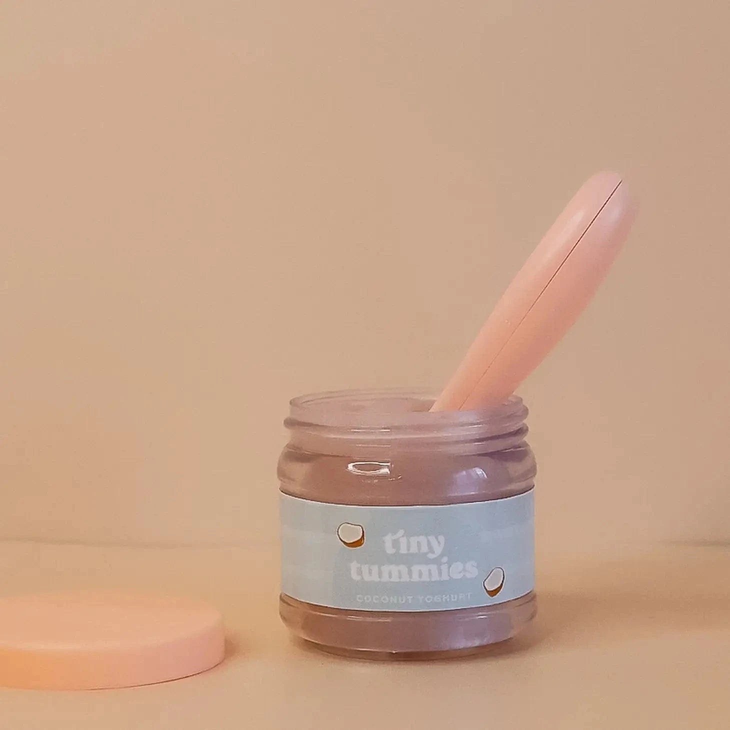 Tiny Tummies Coconut Yogurt Puree Food Jar and Spoon Set Tiny Harlow Lil Tulips