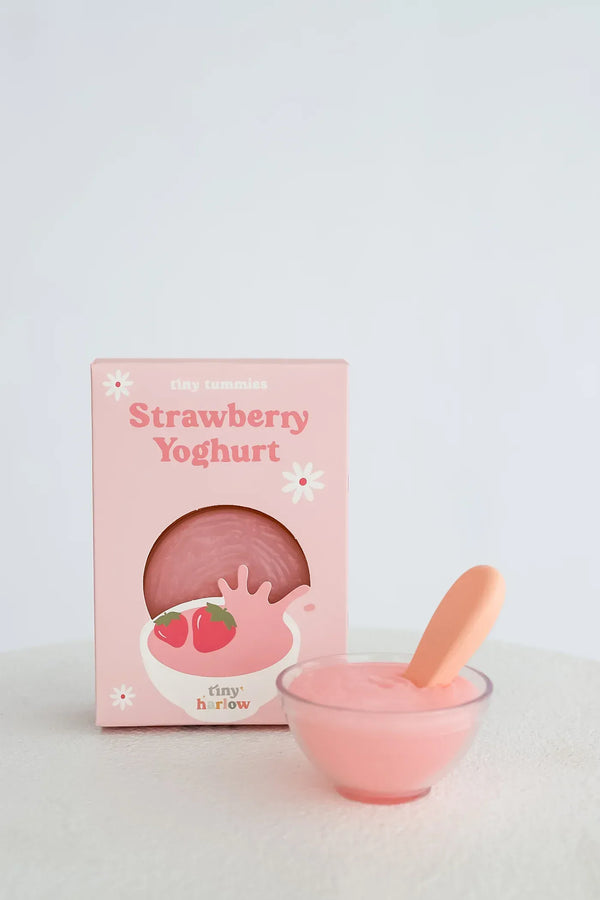 Tiny Tummies Set - Strawberry Yogurt Bowl Tiny Harlow Lil Tulips