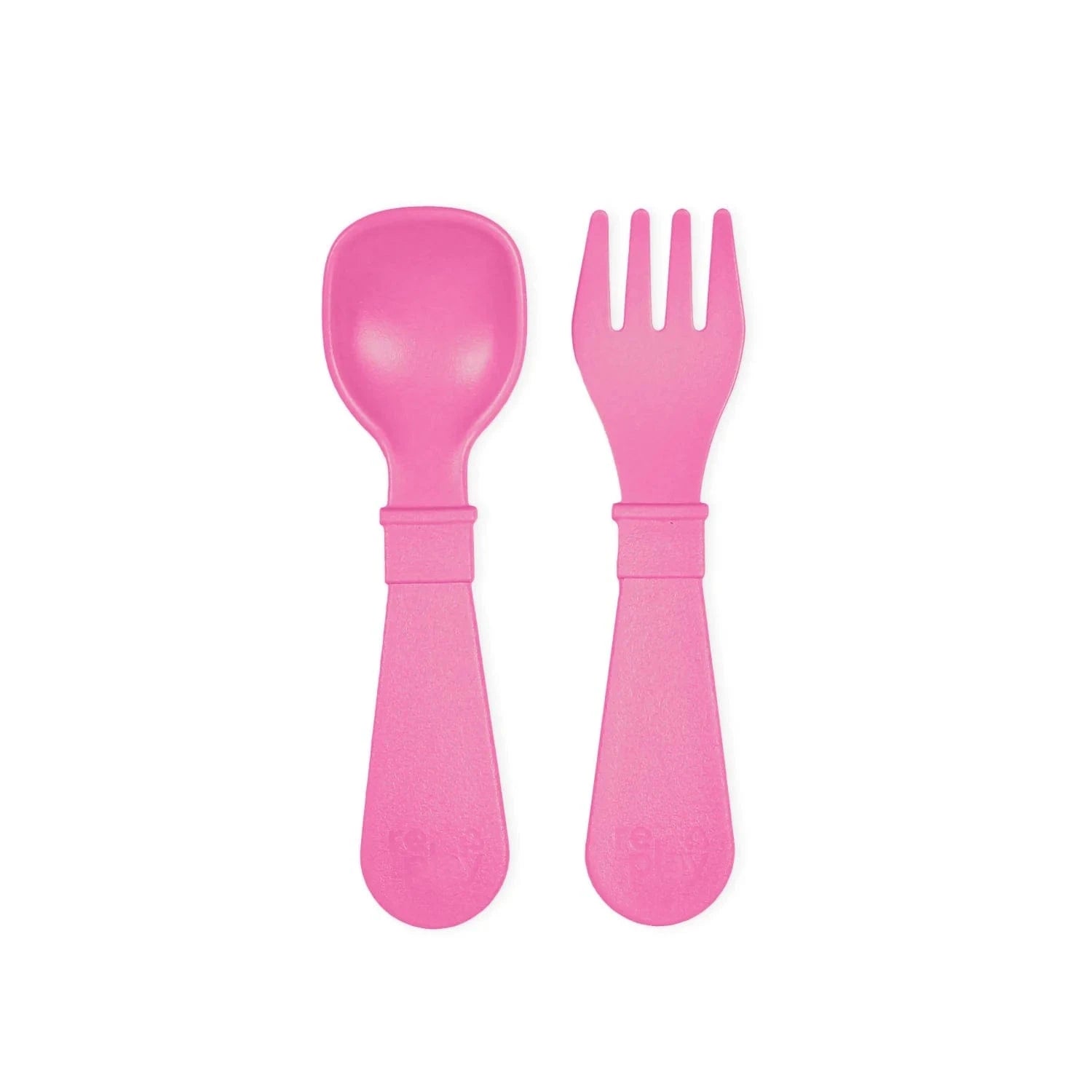 Tiny Utensil Pair Bright Pink RePlay Lil Tulips