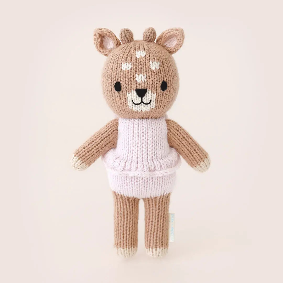 Tiny Violet the Fawn with Floral House cuddle+kind Lil Tulips