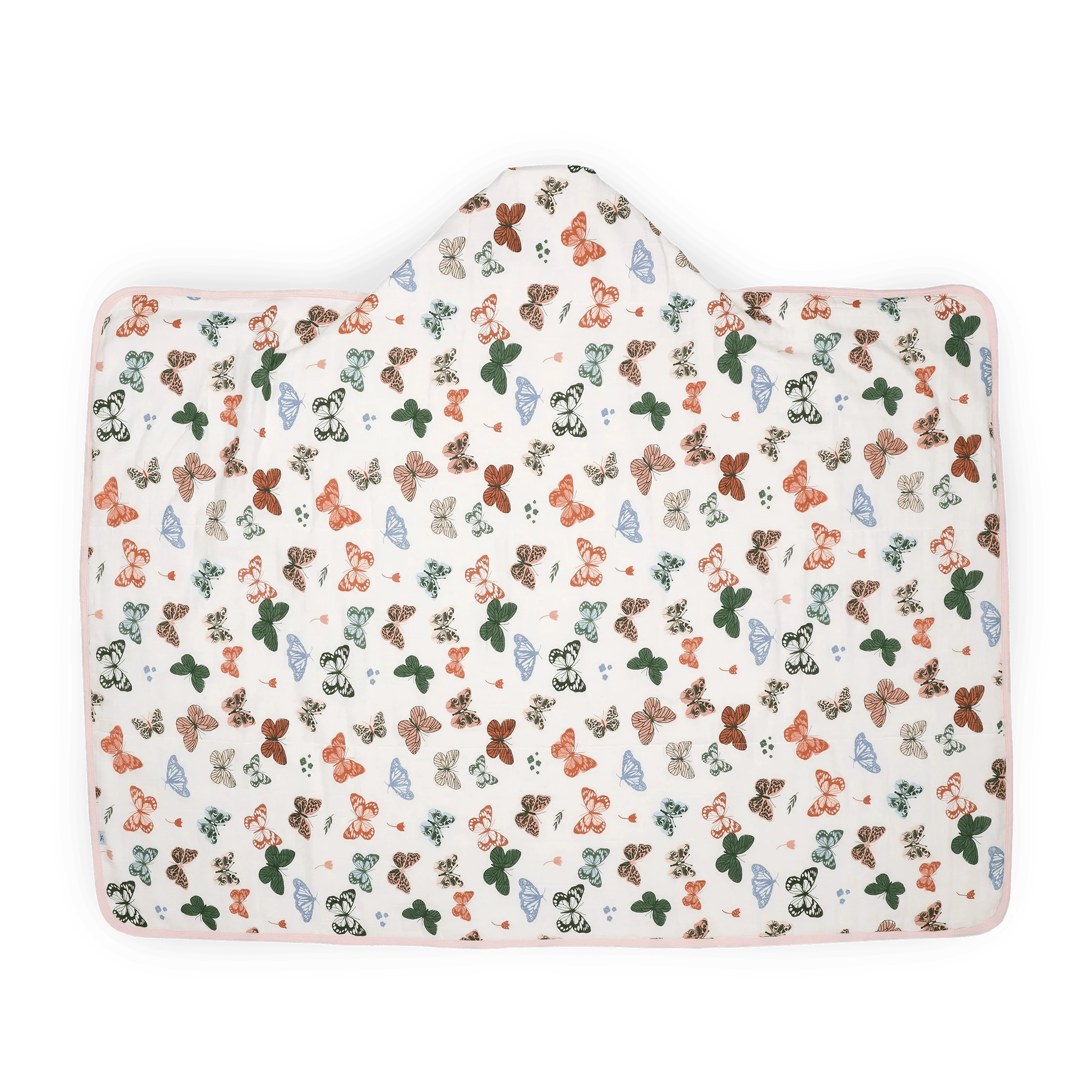 Toddler Hooded Towel - Butterflies Little Unicorn Lil Tulips