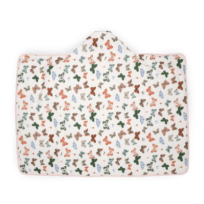 Toddler Hooded Towel - Butterflies Little Unicorn Lil Tulips