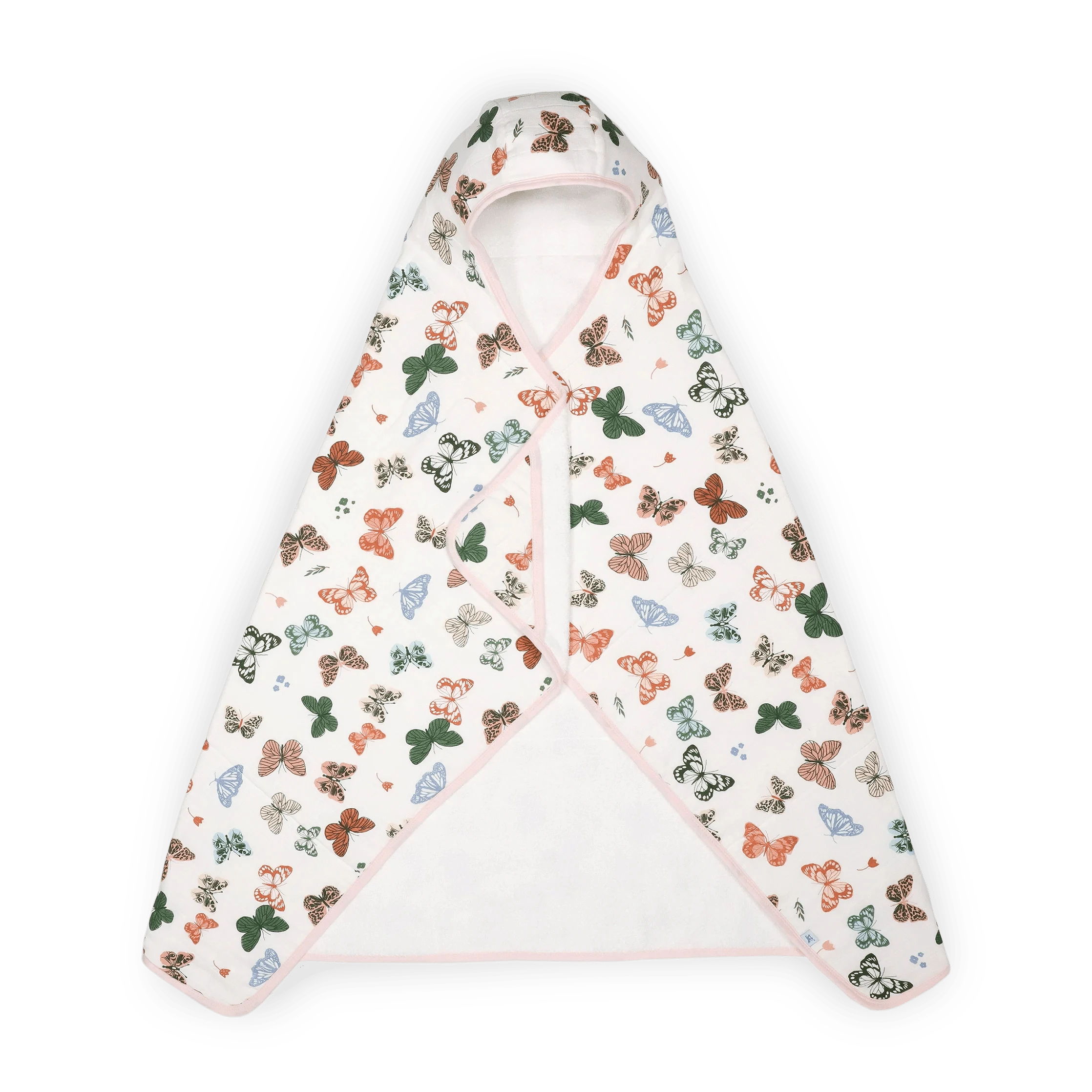 Toddler Hooded Towel - Butterflies Little Unicorn Lil Tulips