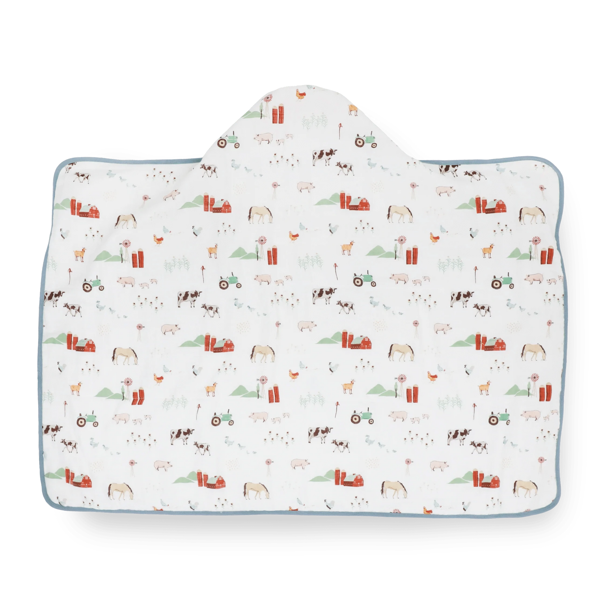 Toddler Hooded Towel - Farmyard Little Unicorn Lil Tulips
