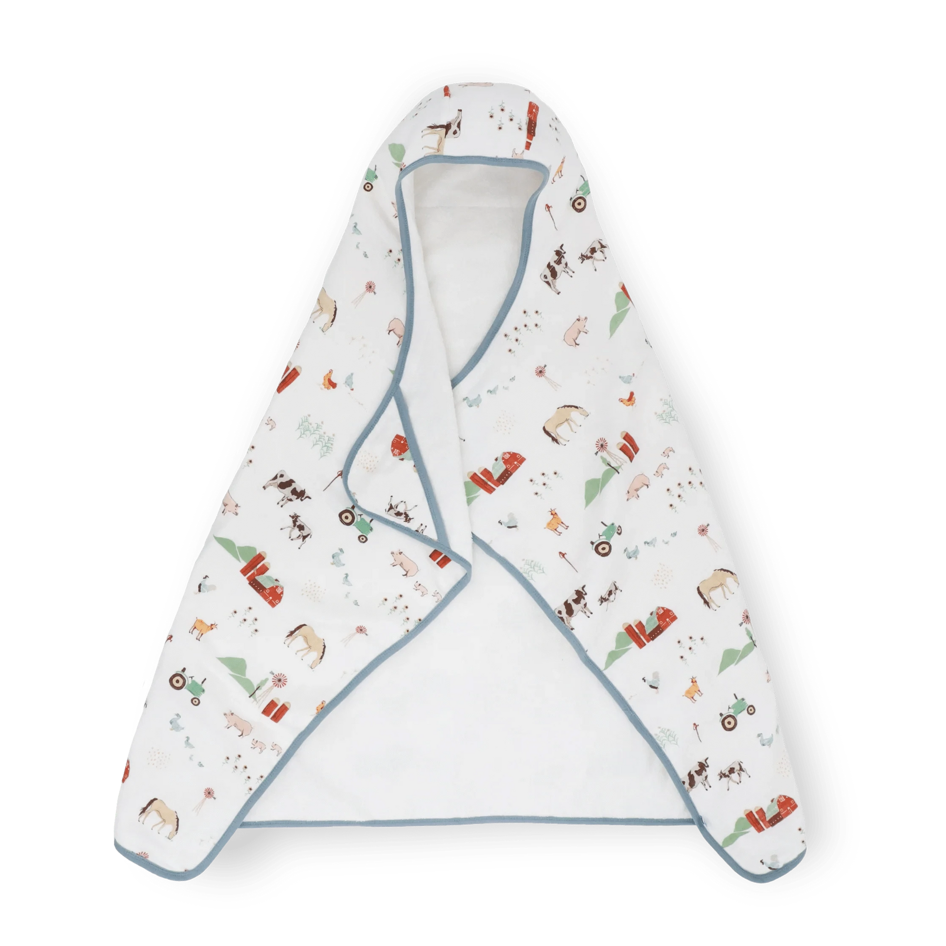 Toddler Hooded Towel - Farmyard Little Unicorn Lil Tulips