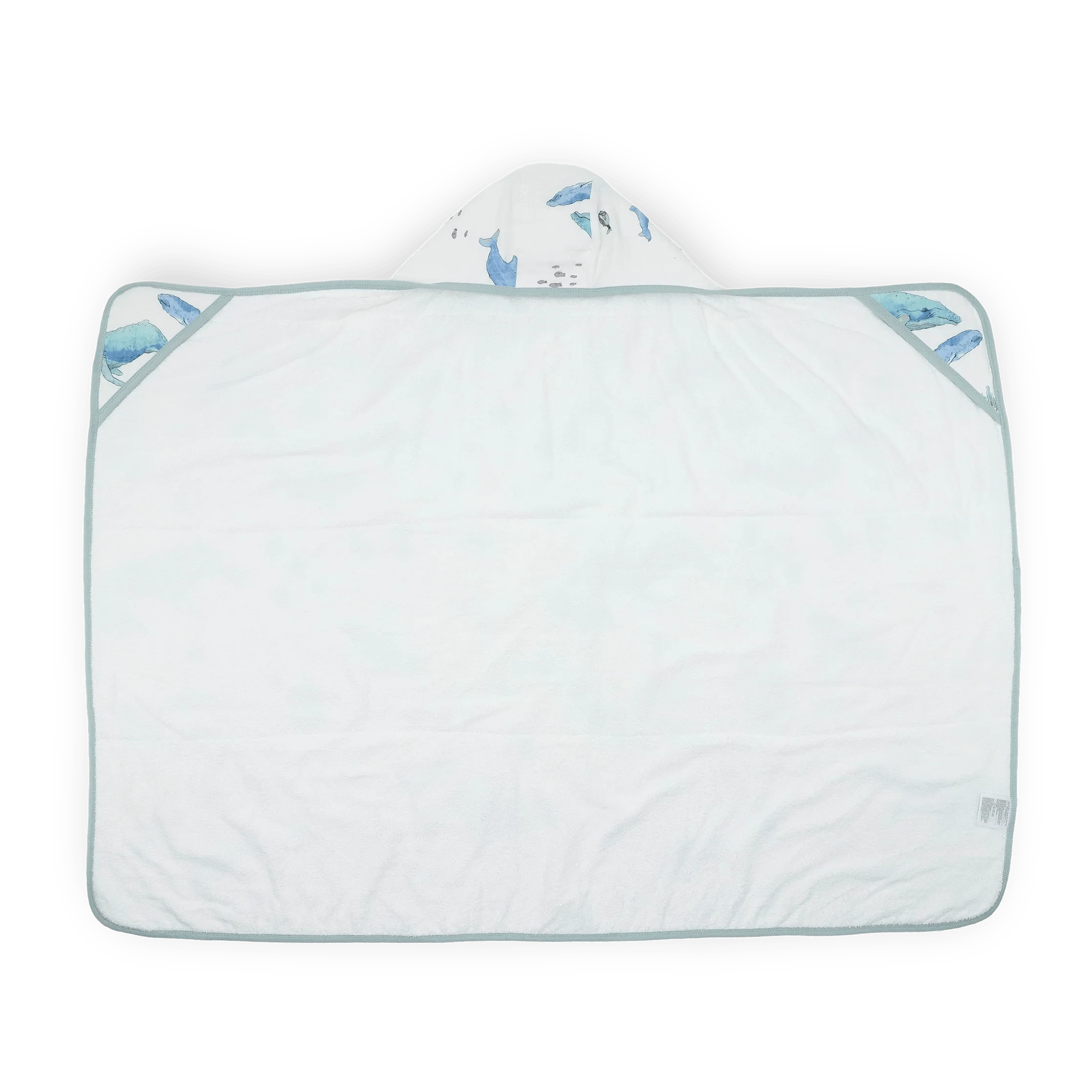 Toddler Hooded Towel - Whales Little Unicorn Lil Tulips