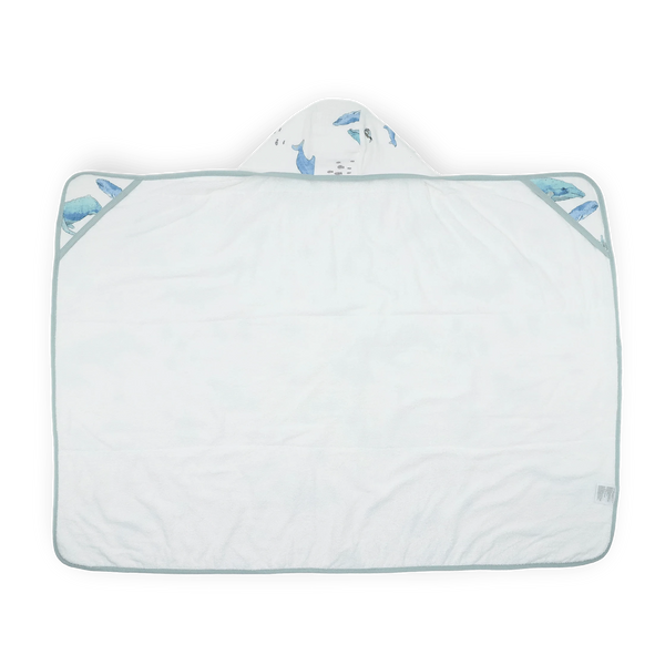 Toddler Hooded Towel - Whales Little Unicorn Lil Tulips