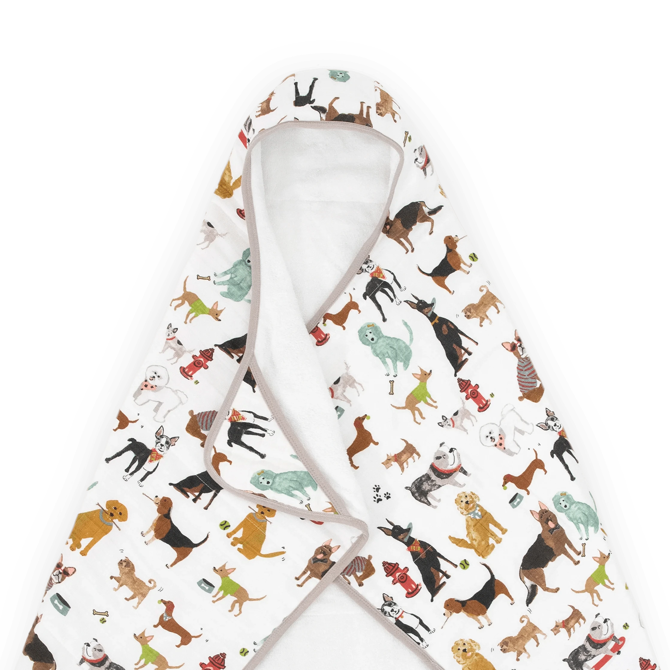 Toddler Hooded Towel - Woof Little Unicorn Lil Tulips