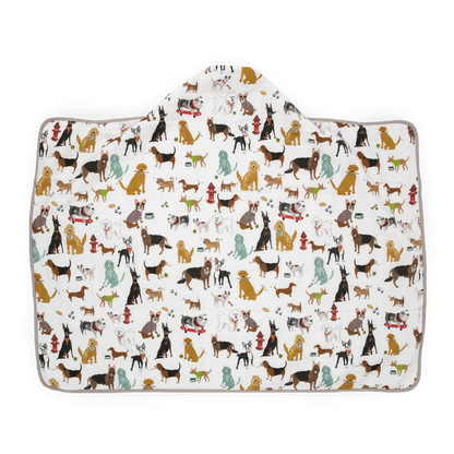 Toddler Hooded Towel - Woof Little Unicorn Lil Tulips
