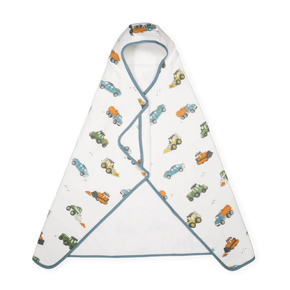 Toddler Hooded Towel - Work Trucks Little Unicorn Lil Tulips