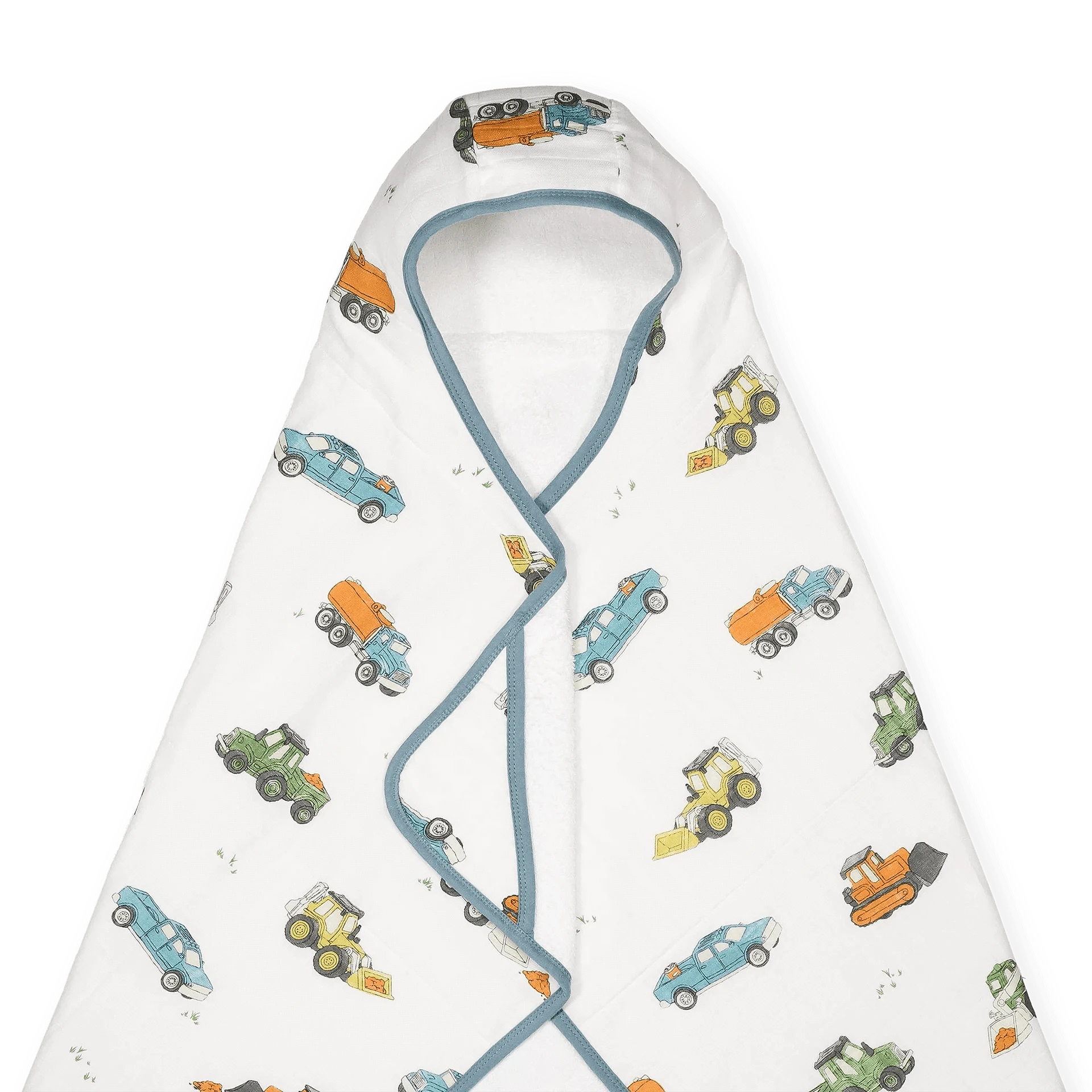 Toddler Hooded Towel - Work Trucks Little Unicorn Lil Tulips