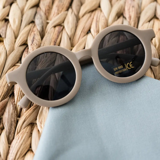 Toddler & Kid Retro Sunglasses - Coffee Babeehive Goods Lil Tulips