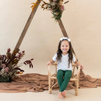 Toddler Leggings in Forest Kyte Baby Lil Tulips