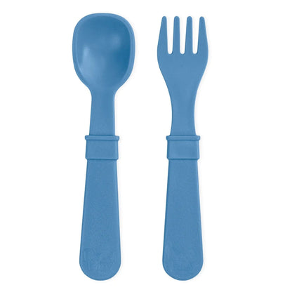 Toddler Utensil Pair Denim RePlay Lil Tulips