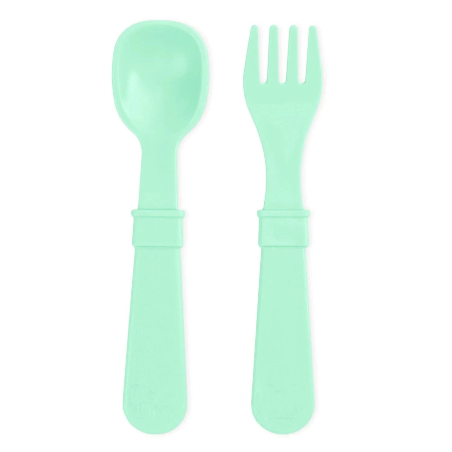 Toddler Utensil Pair Mint RePlay Lil Tulips