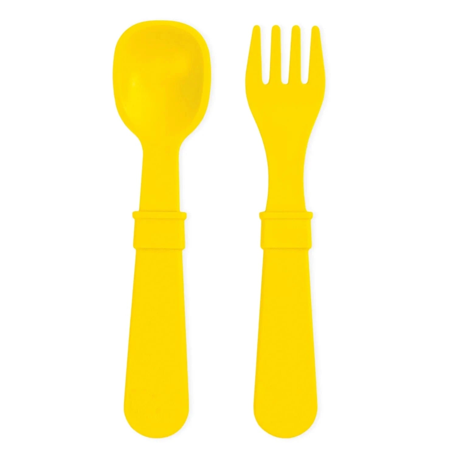 Toddler Utensil Pair Yellow RePlay Lil Tulips