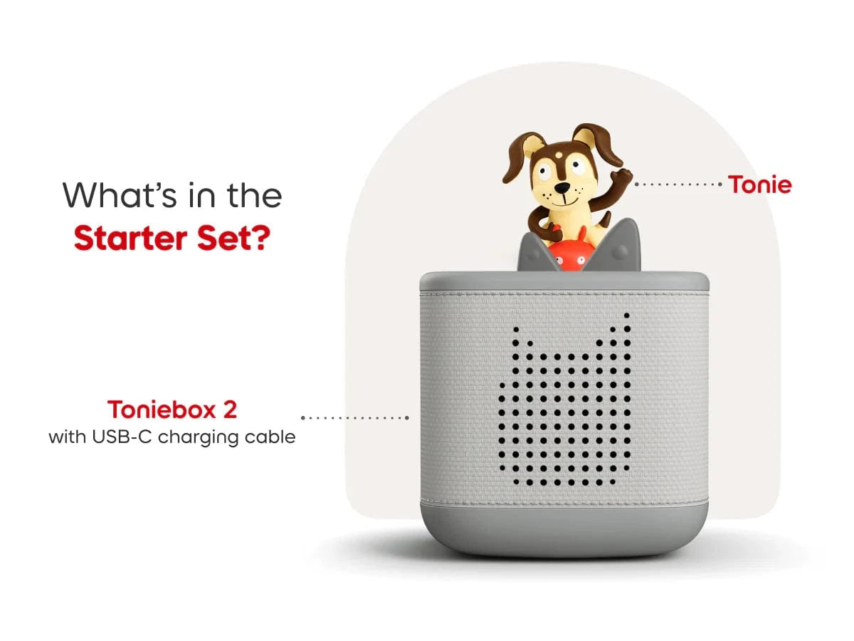 Toniebox 2 Starter Set - Playtime Puppy (Moon Gray) Tonies Lil Tulips