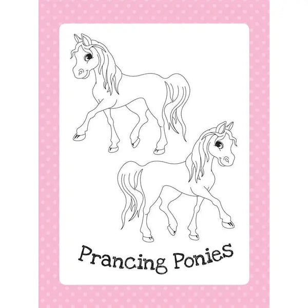 Too Cute Coloring Book: Ponies Simon & Schuster Lil Tulips
