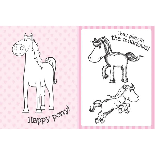 Too Cute Coloring Book: Ponies Simon & Schuster Lil Tulips