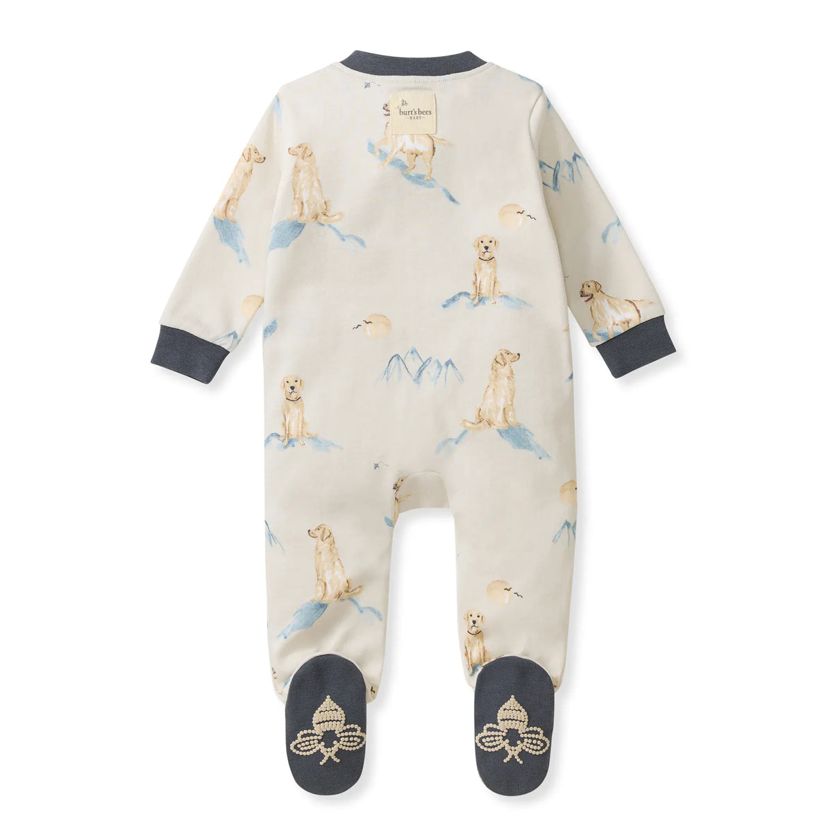Top Dog Organic Cotton Sleep & Play Footed Burt's Bees Baby Lil Tulips