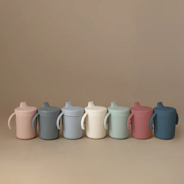 Trainer Sippy Cup (Dusty Rose) Mushie Lil Tulips