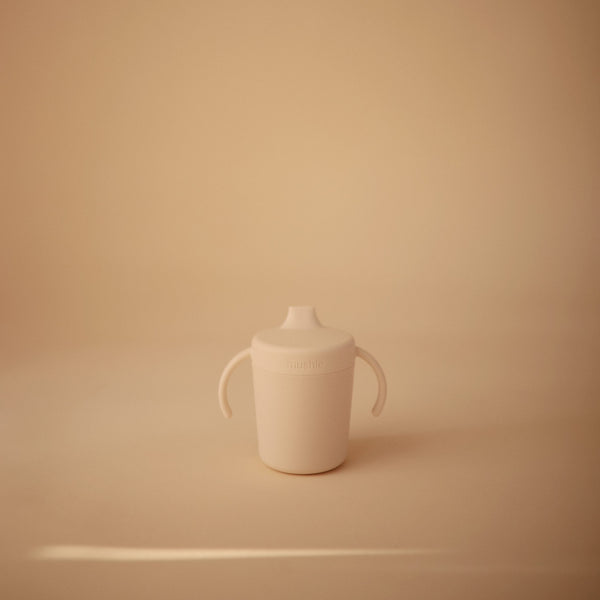 Trainer Sippy Cup (Ivory) Mushie Lil Tulips