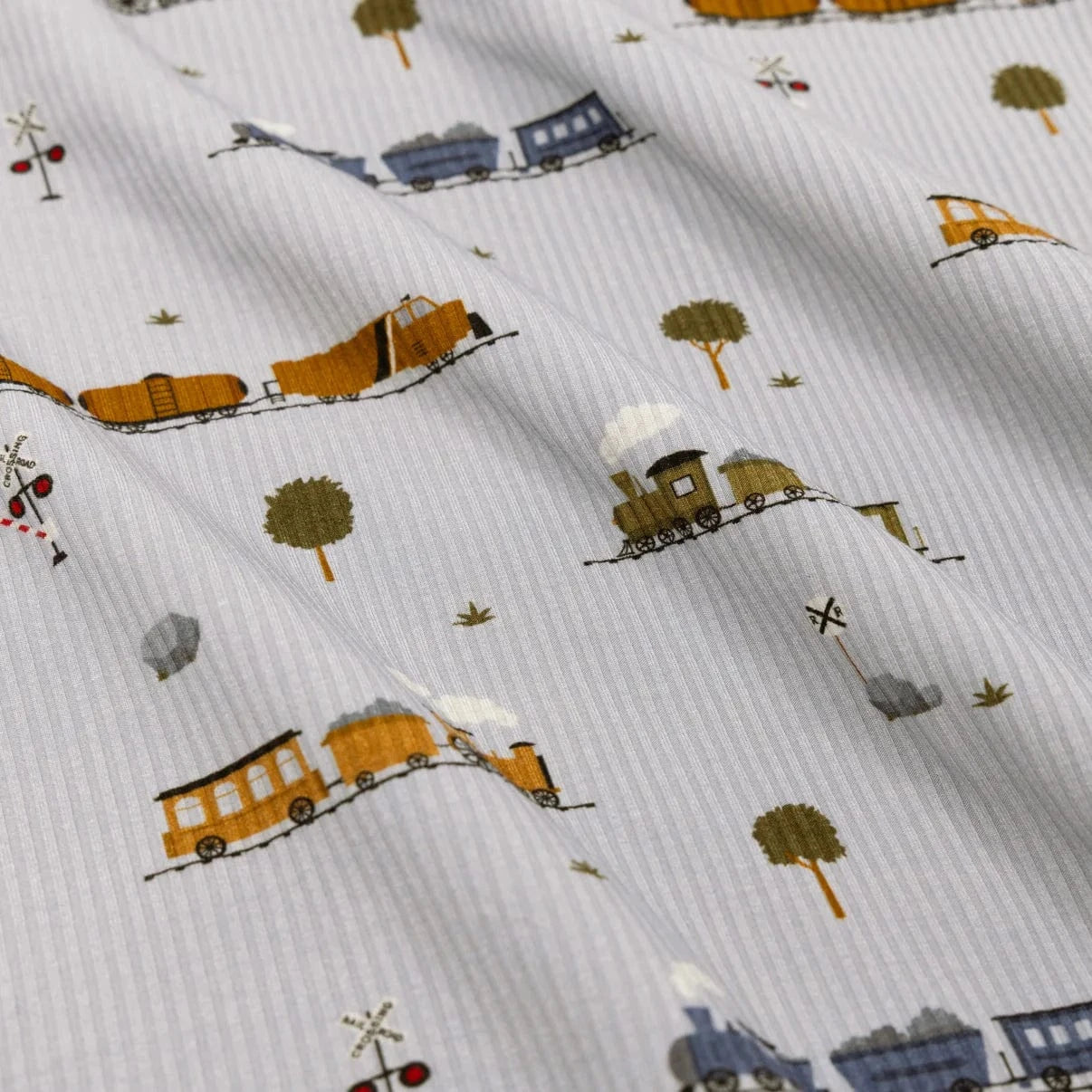 Trains Small Ribbed Zip Romper Brave Little Ones Lil Tulips