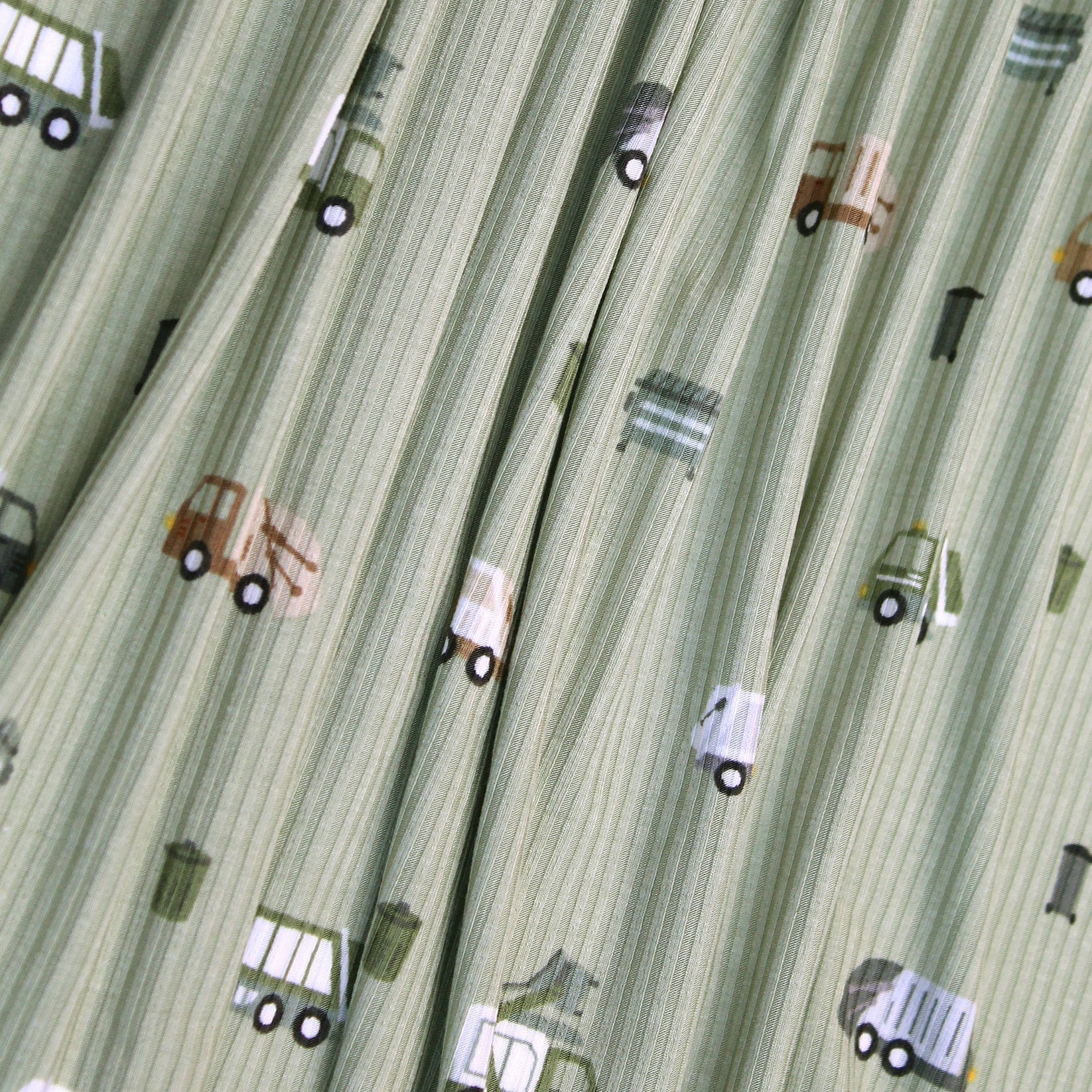 Trash Trucks Small Ribbed Zip Romper Brave Little Ones Lil Tulips