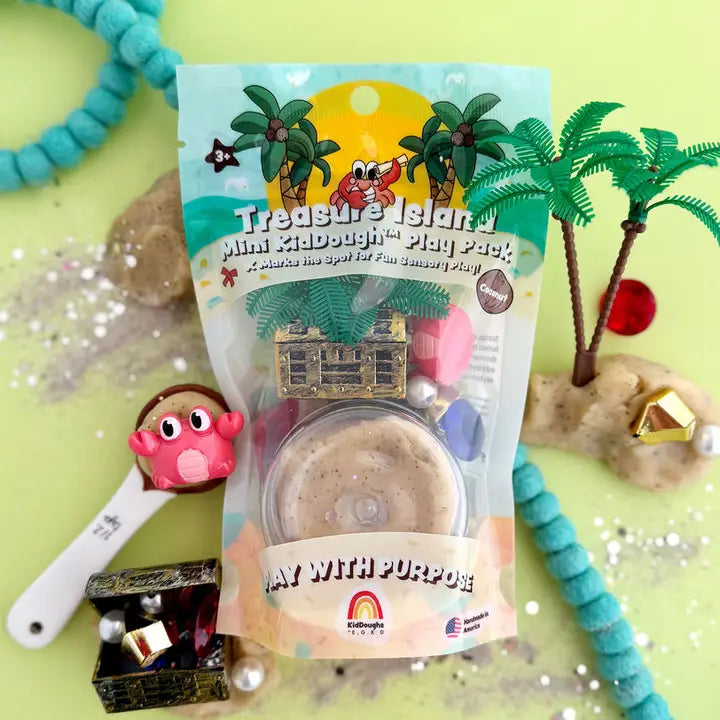 Treasure Island Mini Play Pack - 2 oz. Earth Grown KidDoughs Lil Tulips