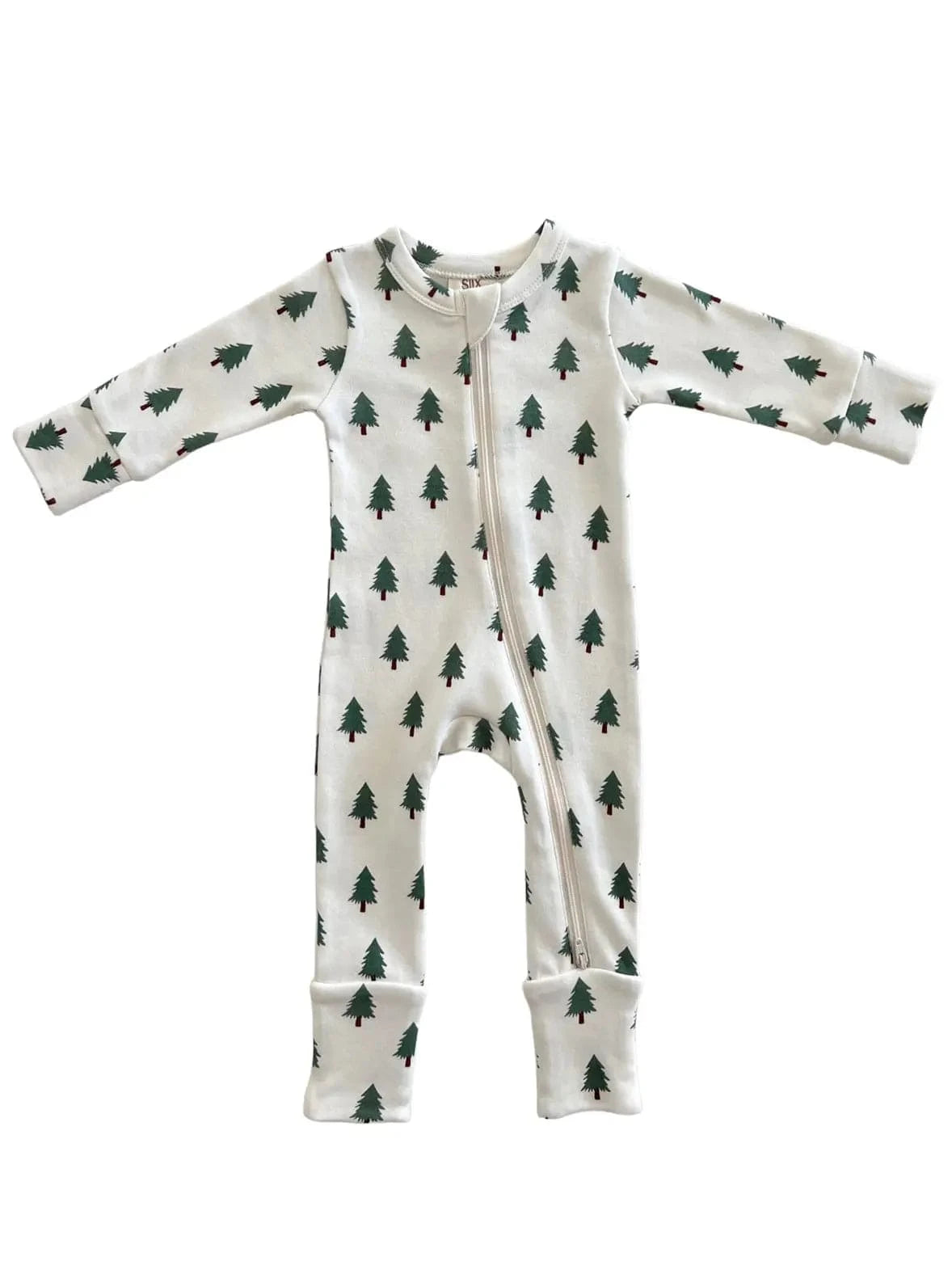Trees - Organic 2-Way Zip Romper SIIX Collection Lil Tulips