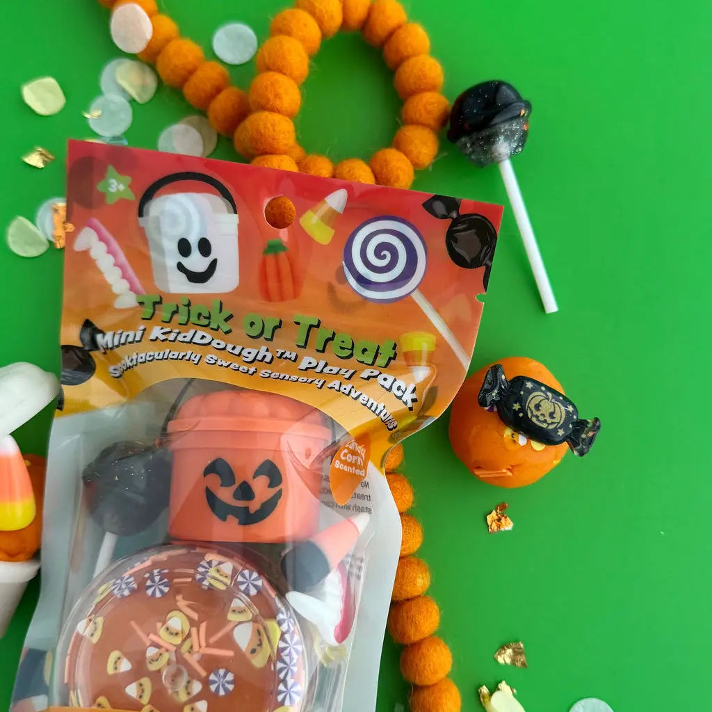 Trick or Treat Mini Kiddough Play Pack - 2oz Earth Grown KidDoughs Lil Tulips
