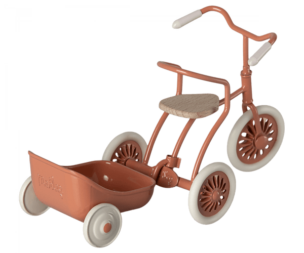 Tricycle Hanger, Mouse - Coral Maileg Lil Tulips