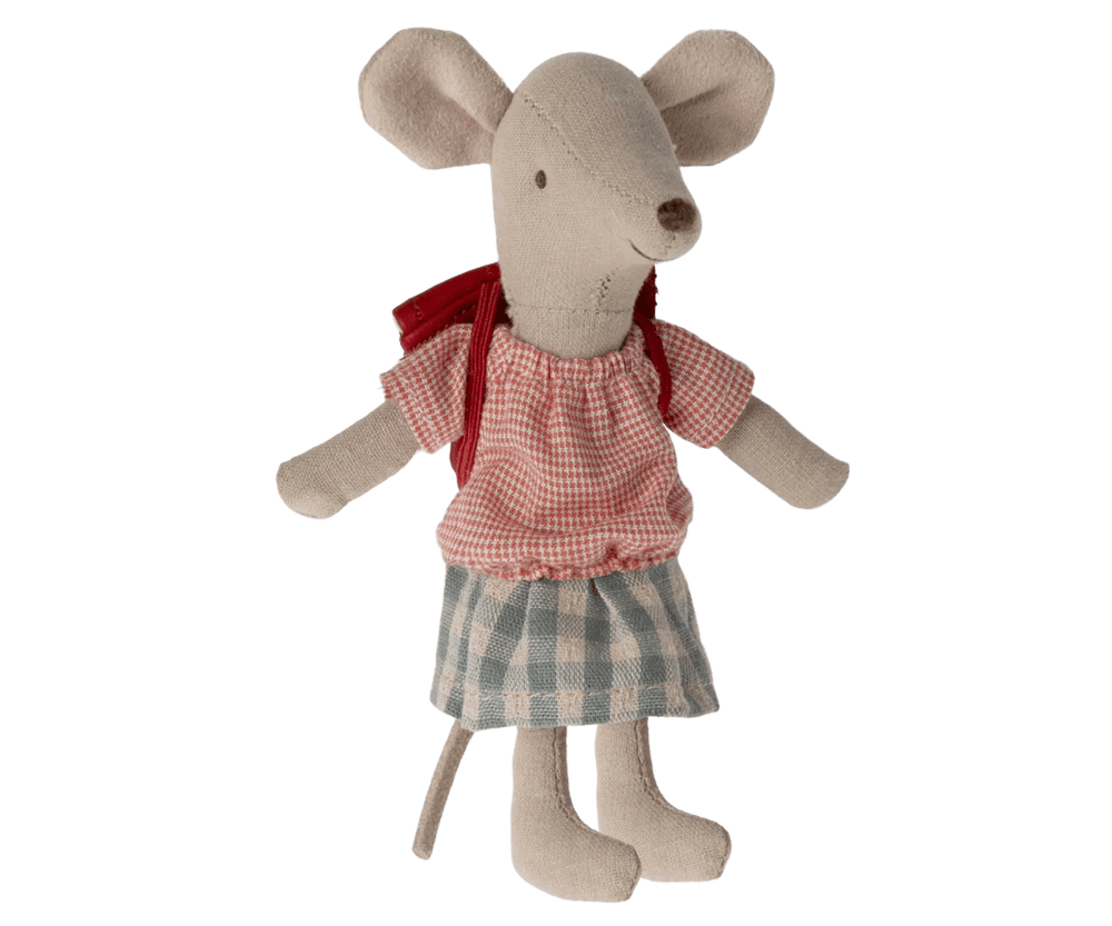 Tricycle Mouse, Big Sister - Red Maileg Lil Tulips