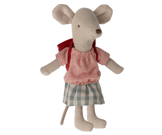 Tricycle Mouse, Big Sister - Red Maileg Lil Tulips