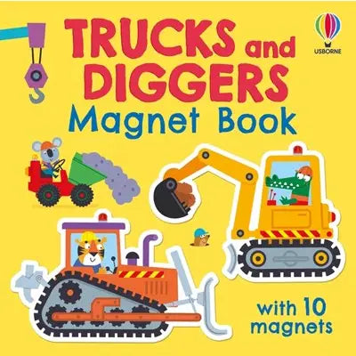 Trucks and Diggers Magnet Book Harper Collins Childrens Lil Tulips