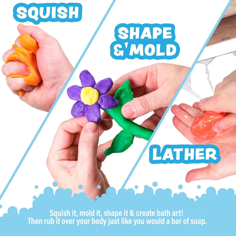 Tub Works® Bath Dough™ Moldable Kids Soap - Choose Your Color Tub Works LLC Lil Tulips