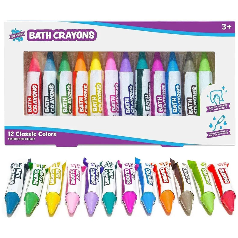 Tub Works® Smooth™ Bath Crayons Bath Toy - 12 Pack Tub Works LLC Lil Tulips